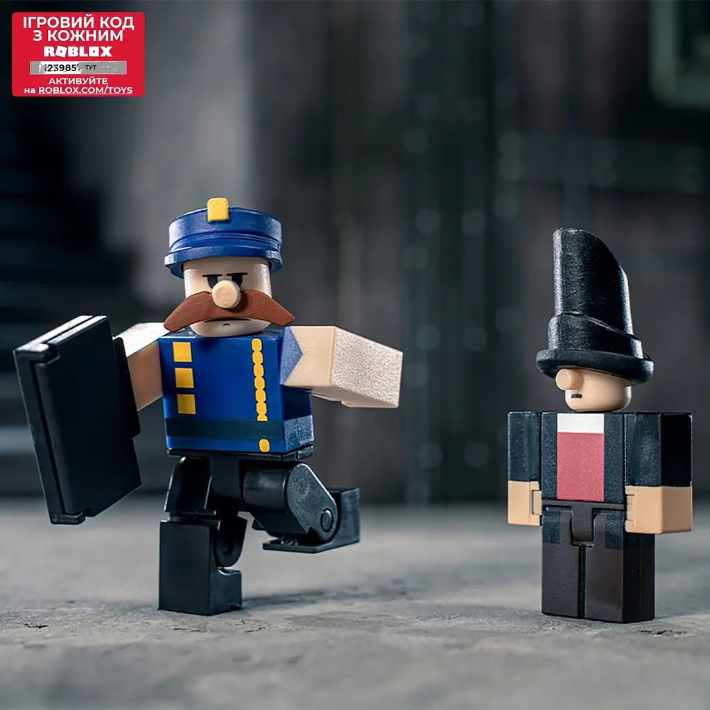 Колекційна фігурка ігрова Roblox Deluxe Mystery Pack Big Bank Robbery Edguard & Boz (ROB0583) - фото 4