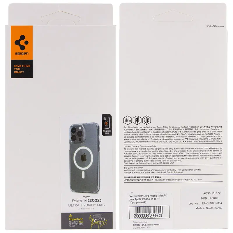 Чехол SGP Ultra Hybrid MagFit для Apple iPhone 14 Plus 6.7 Прозрачный - фото 6