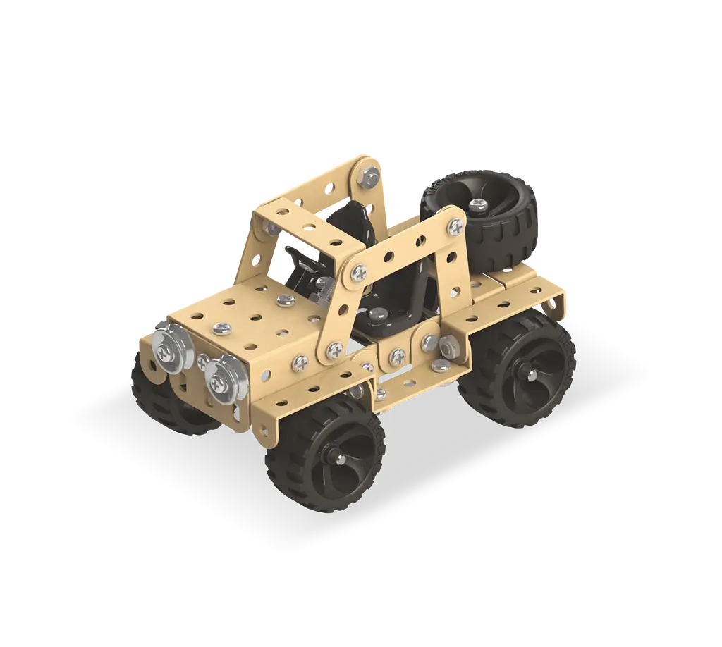 Конструктор Zephyr Mechanic Safari металевий розвивальний 155 елементів 5 моделей - фото 6