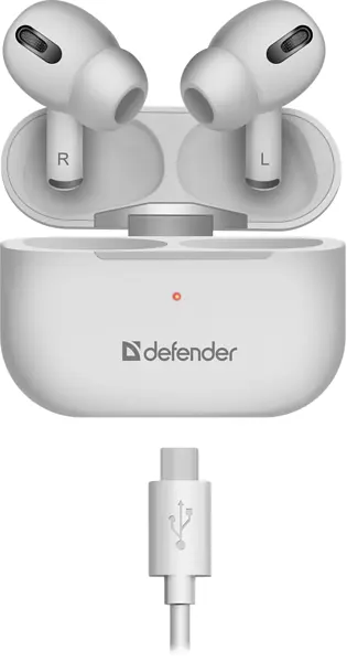Гарнитура Defender Twins 636 TWS Pro Bluetooth White (63636) - фото 6