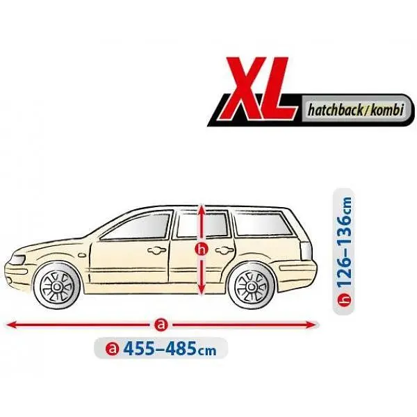 Тент автомобільний для Хечбека / Універсалу Kegel-Blazusiak XL 480x136 см Optimal Garage (5-4317-241-2092) - фото 2