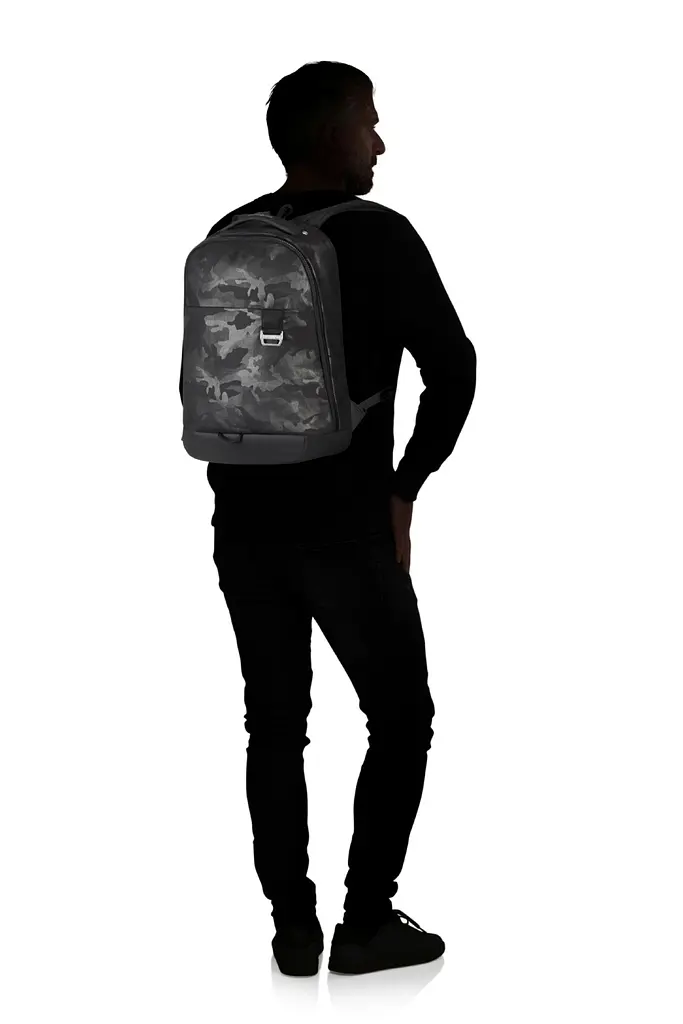 Рюкзак 14″ Samsonite MIDTOWN CAMO GREY 41x30x19 KE3*08001 - фото 9