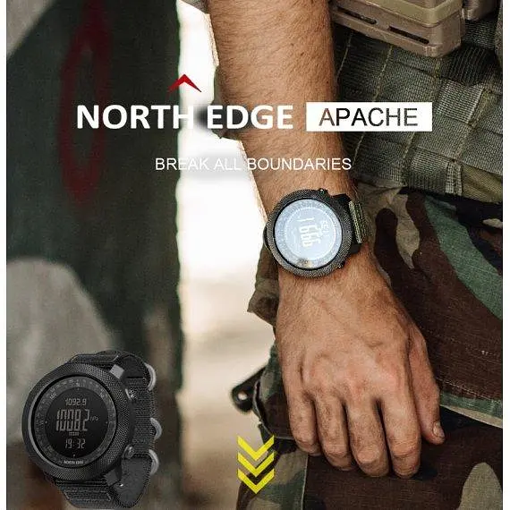 Чоловічий наручний годинник North Edge Apache 5BAR Зелений - фото 6