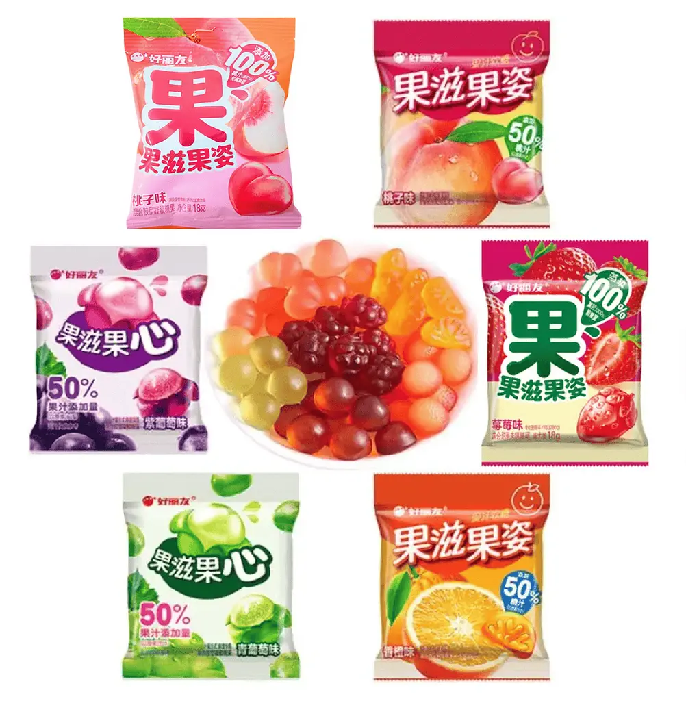 Жувальні цукерки Orion Peach Flavoured Gummy Candy 18г - фото 5