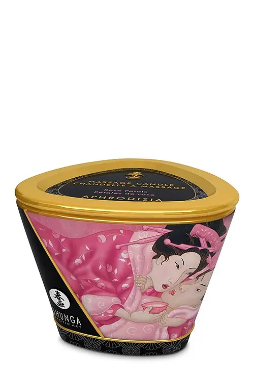 Масажна свічка Shunga Candle Rose Petals з ароматом троянд, 170 мл - фото 2