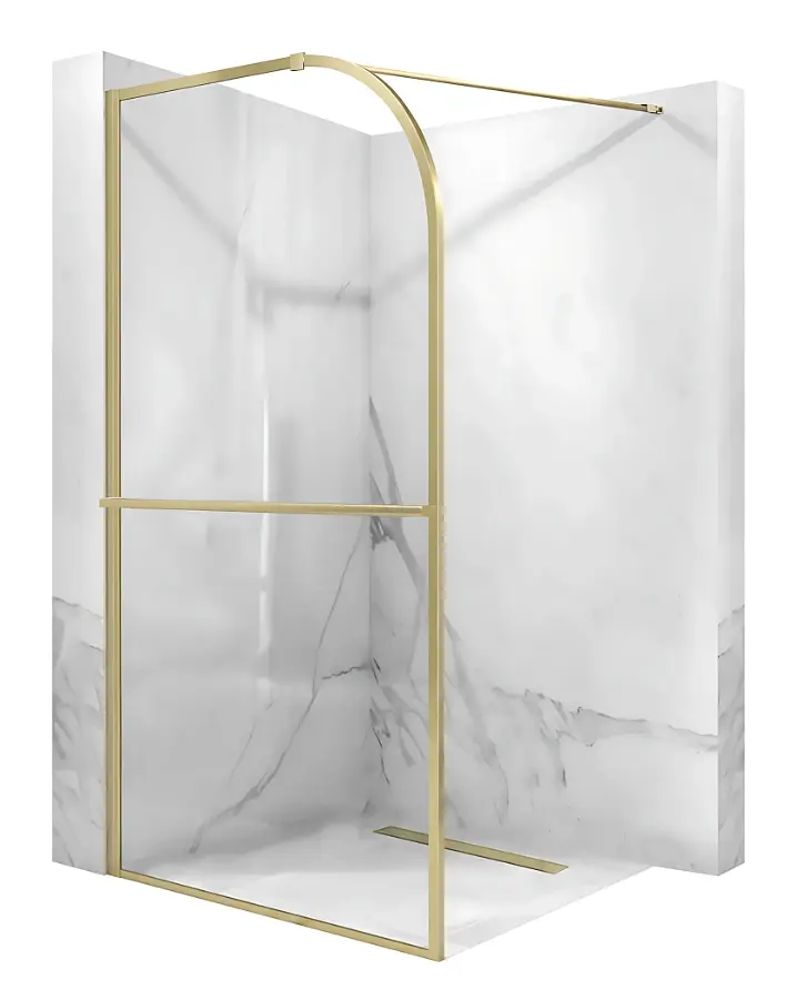 Душова стінка Rea Sky 100x200 см brushed gold KPL-K4330