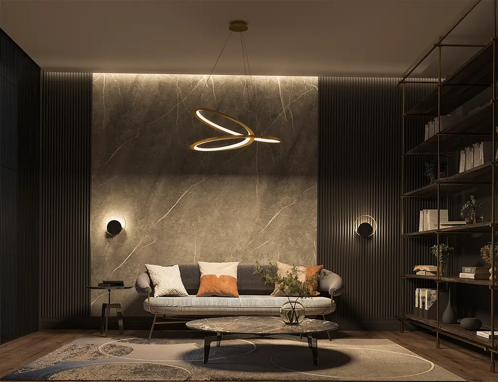 Люстра MJ-Light HELIX D800 4000K GD 12029 - фото 5