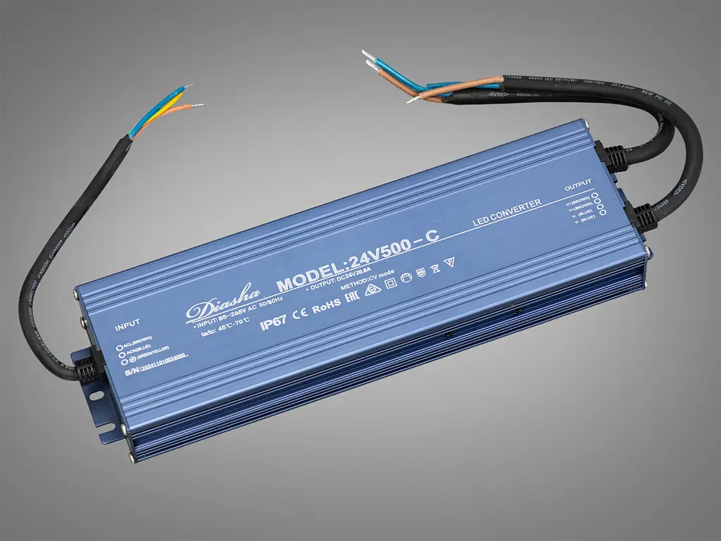 Блок живлення 24В, для підключення LED стрічки, 500Вт, 20.8А - фото 2