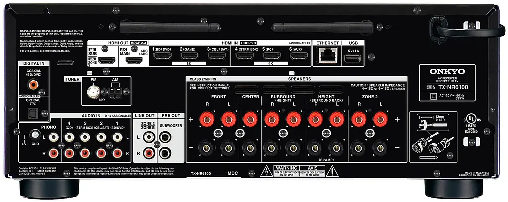 AV-Ресивер 7.2-канальний Onkyo TX-NR6100 Black - фото 4