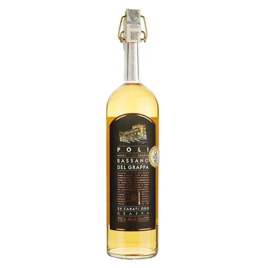 Граппа Poli Grappa Bassano 24 Carati 40% 0.7 л - фото 2