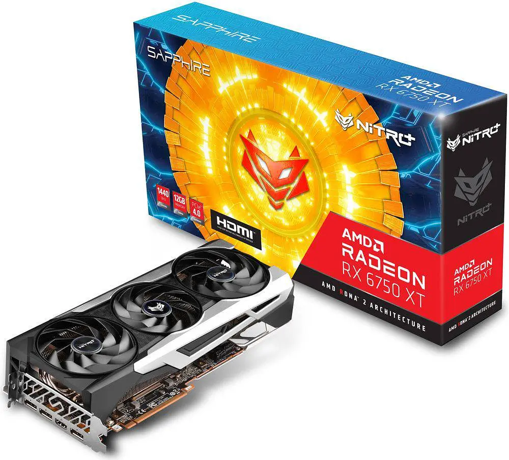 Відеокарта Sapphire AMD Radeon RX 6750 XT 12Gb Nitro+ (11318-99-90G) (11318-01-20G) (GDDR6, 192 bit, PCI-E v4.0) FR - фото 6