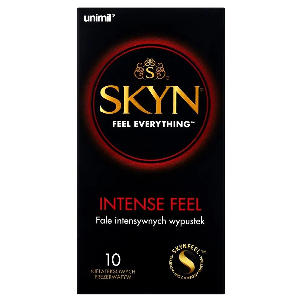 Презервативы безлатексные Unimil Skyn Intense Feel ребристые 10 шт. - фото 3