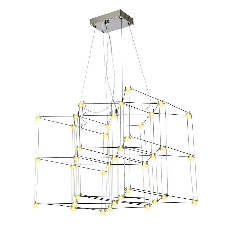 Люстра LED Levistella 918L045 (600) CH, 25W, три режими світла, метал, стельова, для вітальні - фото 2