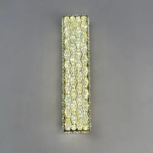 Современный настенный LED светильник для кухни и спальни Linisoln 595-520 FG золото стекло 52 см 55W 3 режима - фото 4