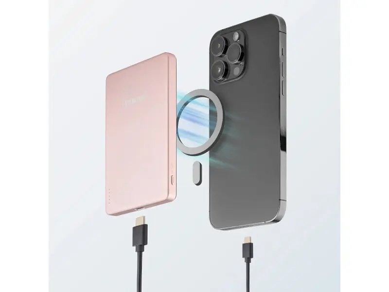 Зовнішній акумулятор (Power Bank) Intenso MW5000 5000 mAh Rose (7344023) - фото 4