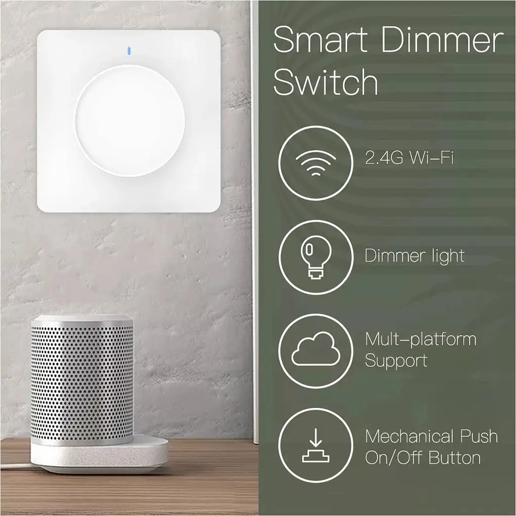 Умный выключатель Tuya Smart Zigbee Dimmer White ZSWKD [109126] - фото 9