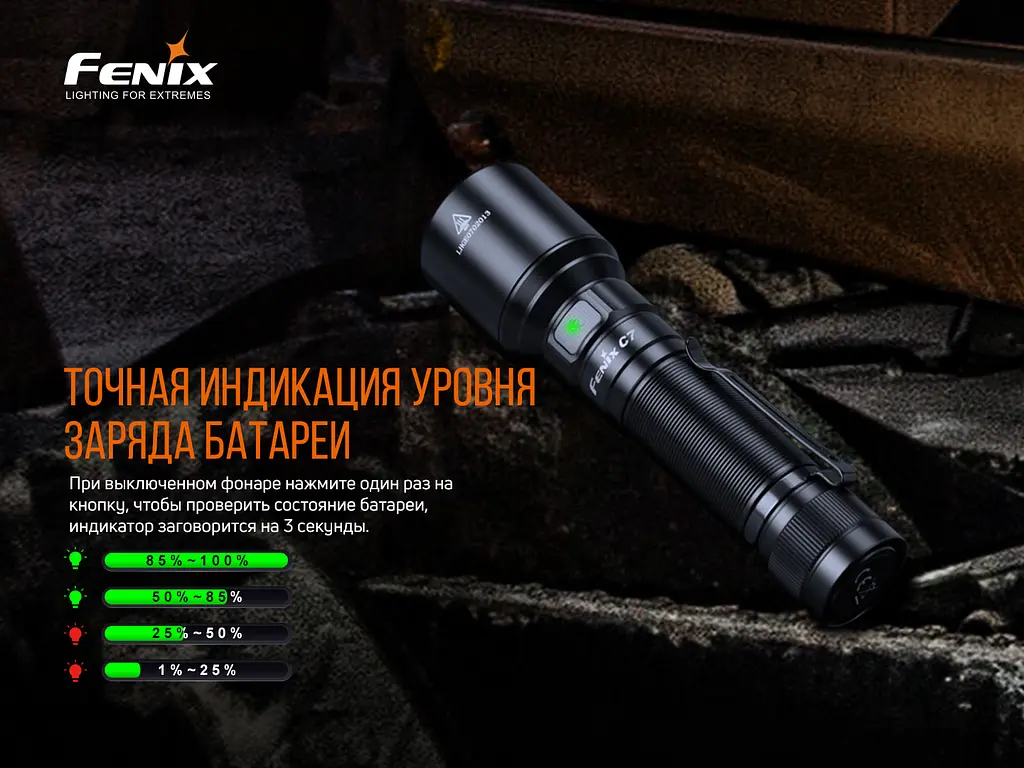 Фонарь ручной Fenix C7 - фото 17