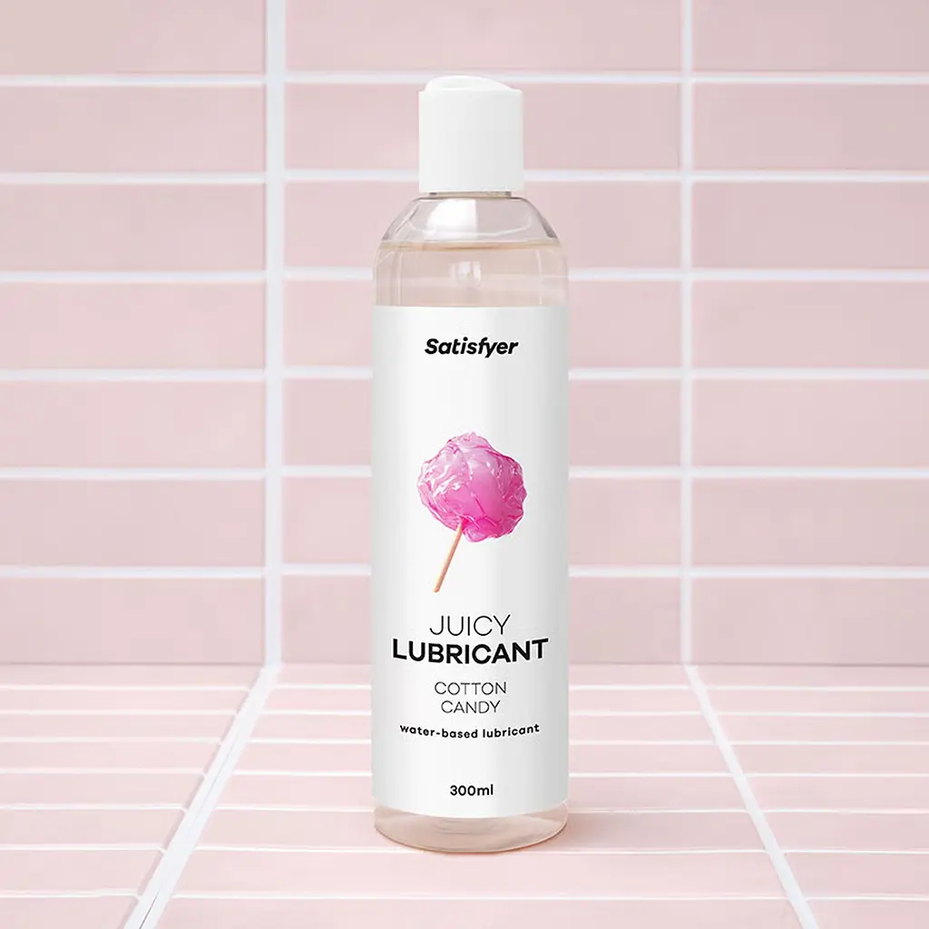 Лубрикант на водній основі Satisfyer Juicy Lubricant Cotton Candy water based 300 мл - фото 8