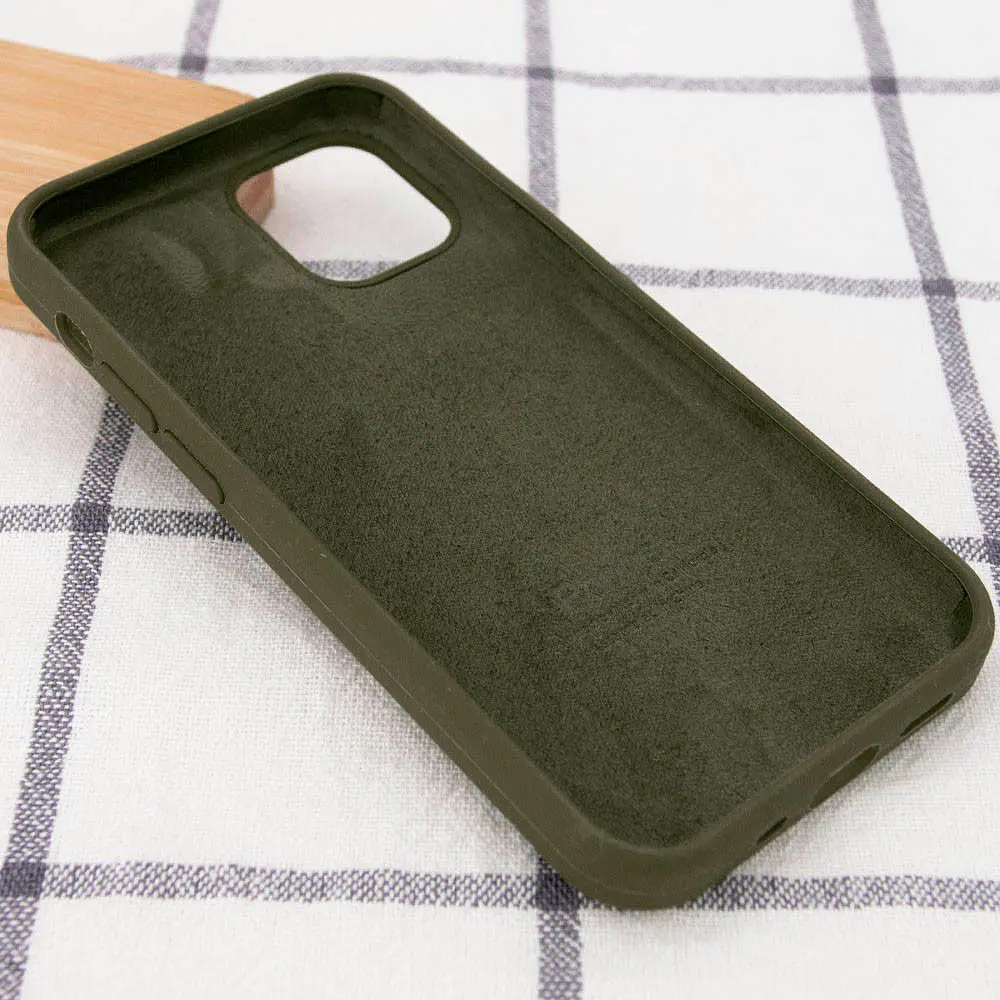 Чохол Silicone Case для Apple iPhone 15 Pro Dark Olive AA [92752] - фото 2