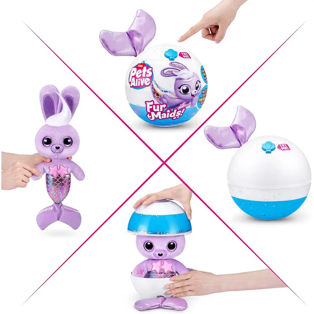 Інтерактивний ігровий набір Pets & Robo Alive серії "Furmaids" S1 Кролик Старлет (9555B) - фото 5