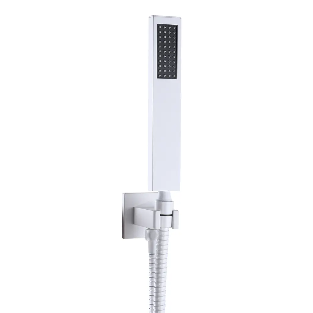 Душова система Topaz Lexi TLG 21205-H57-W, ручна та верхня лійка, горизонт.Білий гляне, Білий - фото 4