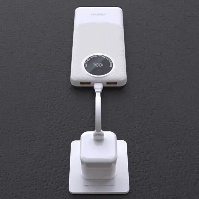 Батарея універсальна Dudao 10000mAh K12 22.5W, PD, QC, 2*USB-A, USB-C(In/Out), White (6976625333875) - фото 7
