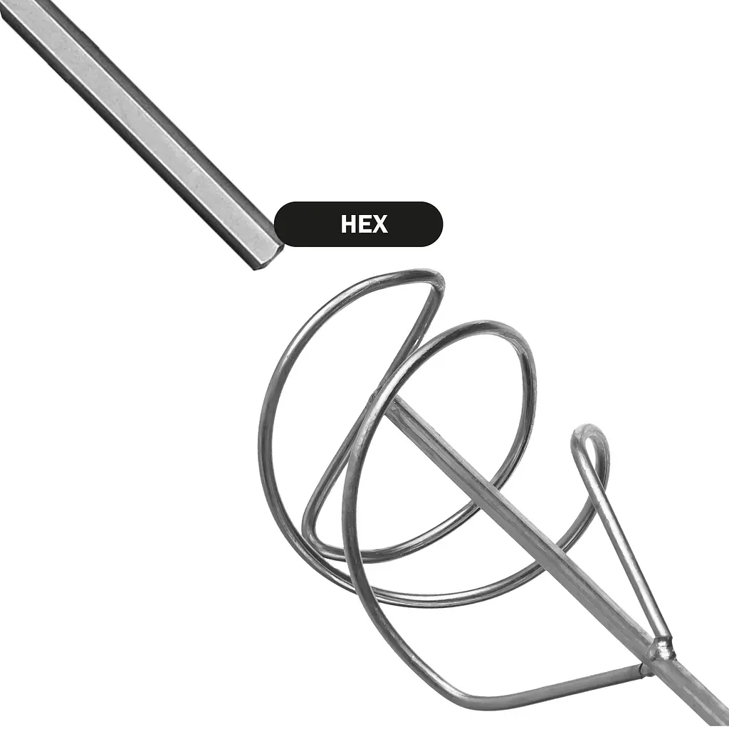 Міксер для сумішей та розчинів HEX 100 мм (100-031) - фото 4