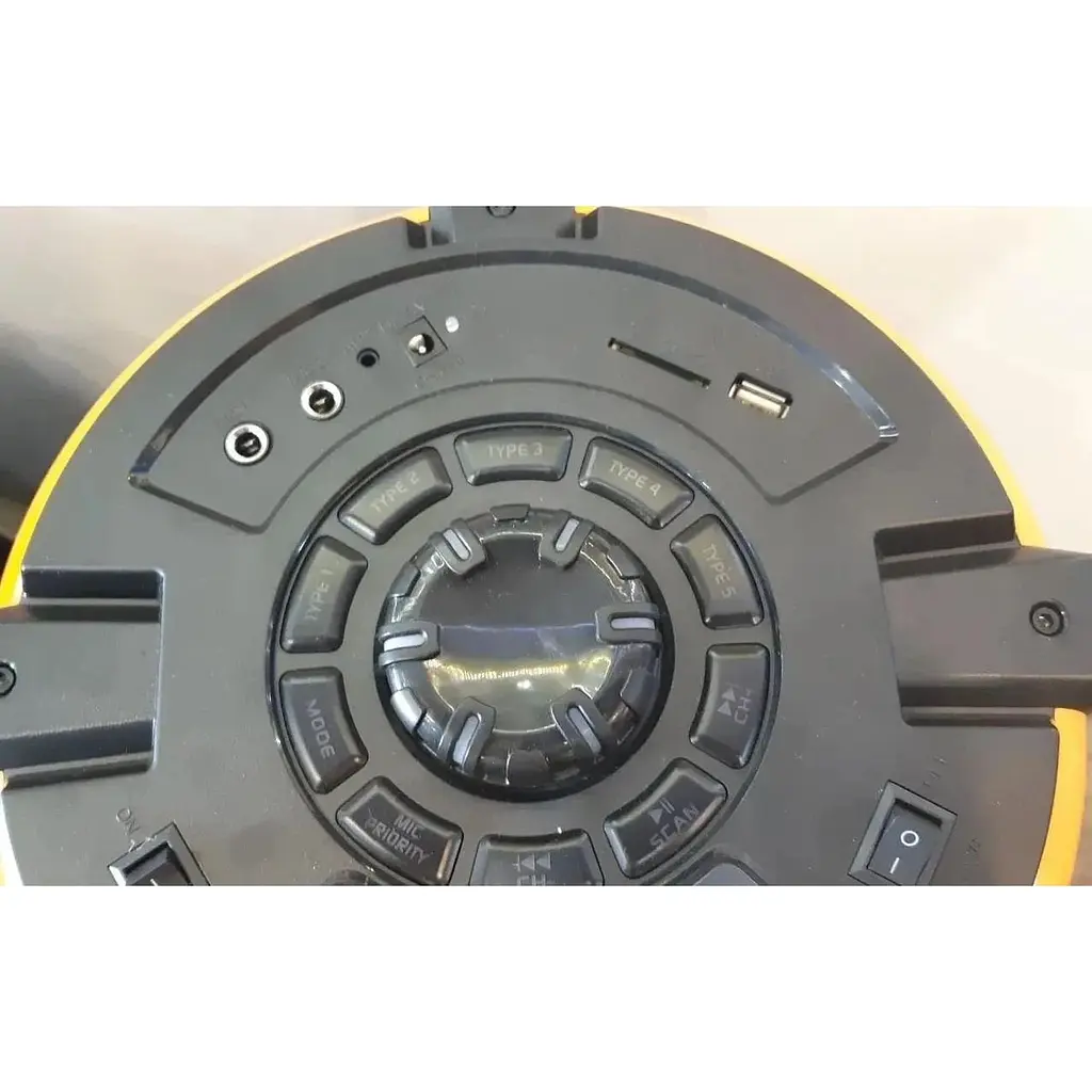 Акумуляторна акустична система XPRO Q86 колонка 80Вт 8 дюймів USB SD FM радіо Bluetooth 1 радіомікрофон ДУ - фото 2