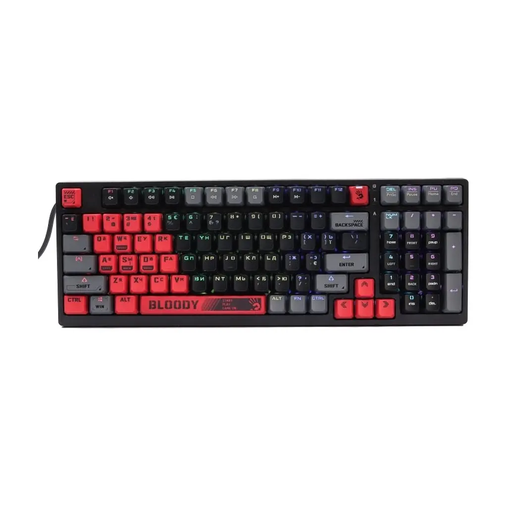 Клавіатура A4Tech Bloody S98 RGB BLMS Red Switch USB Sports Red (4711421000390)