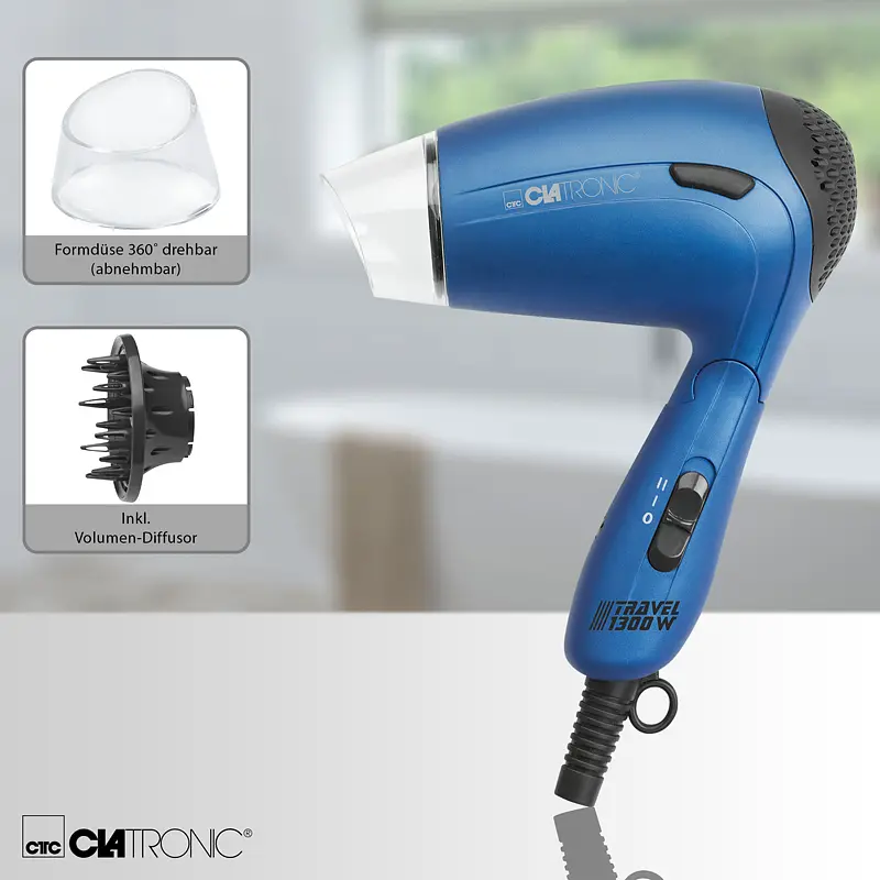 Фен CLATRONIC HTD 3429 Blue - фото 3