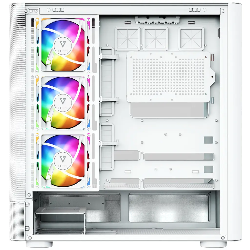 Корпус Modecom VOLCANO AQ500 ARGB MIDI FRONT LCD 6,2”, 4x120mm fans БІЛИЙ без Блок живлення ATX - фото 5