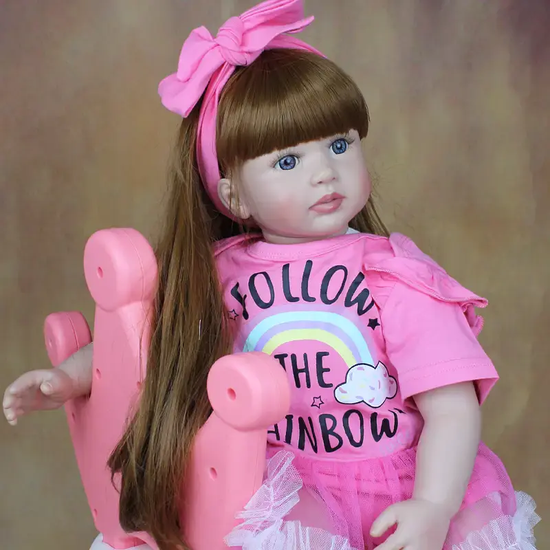 Реалістична Кукла Реборн 60 см силіконова Doll Reborn - фото 6