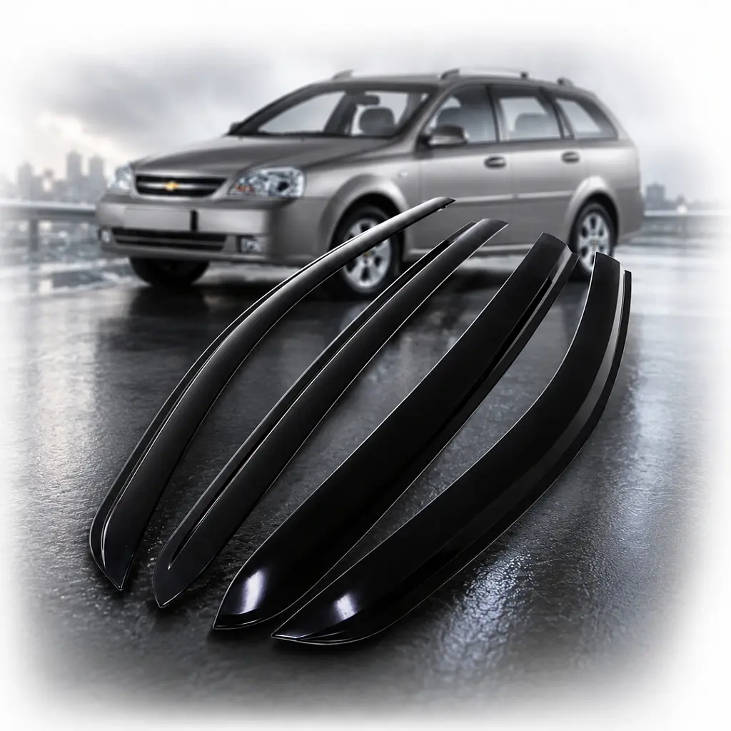 Дефлектори вікон ветровики для Chevrolet Lacetti 2004-2013 Wagon 4 шт (Auto Clover) AC A129 - фото 2