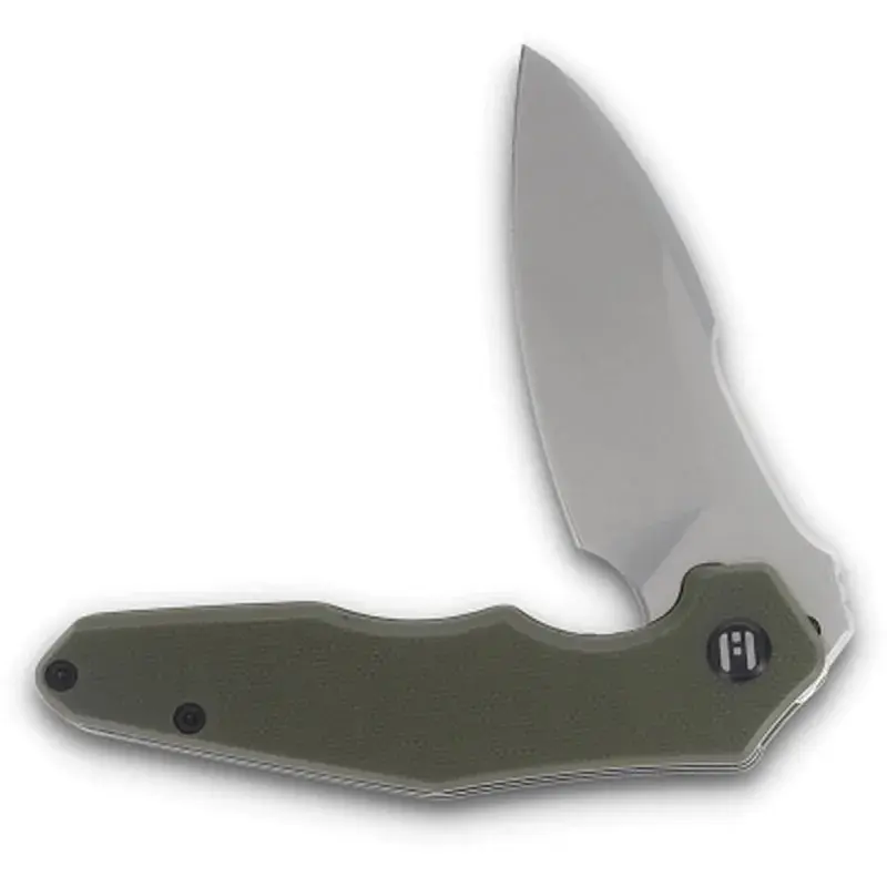 Ніж Hightron Mini Ventura, D2, G10, зелений, сталевий stonewash клинок (HK05GRNS) - фото 4