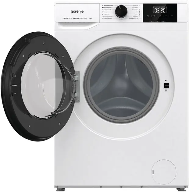 Стиральная машина Gorenje фронтальная, 6 кг, 1000, A+++, 43,5 см, дисплей, пар, инвертор, белый - фото 3
