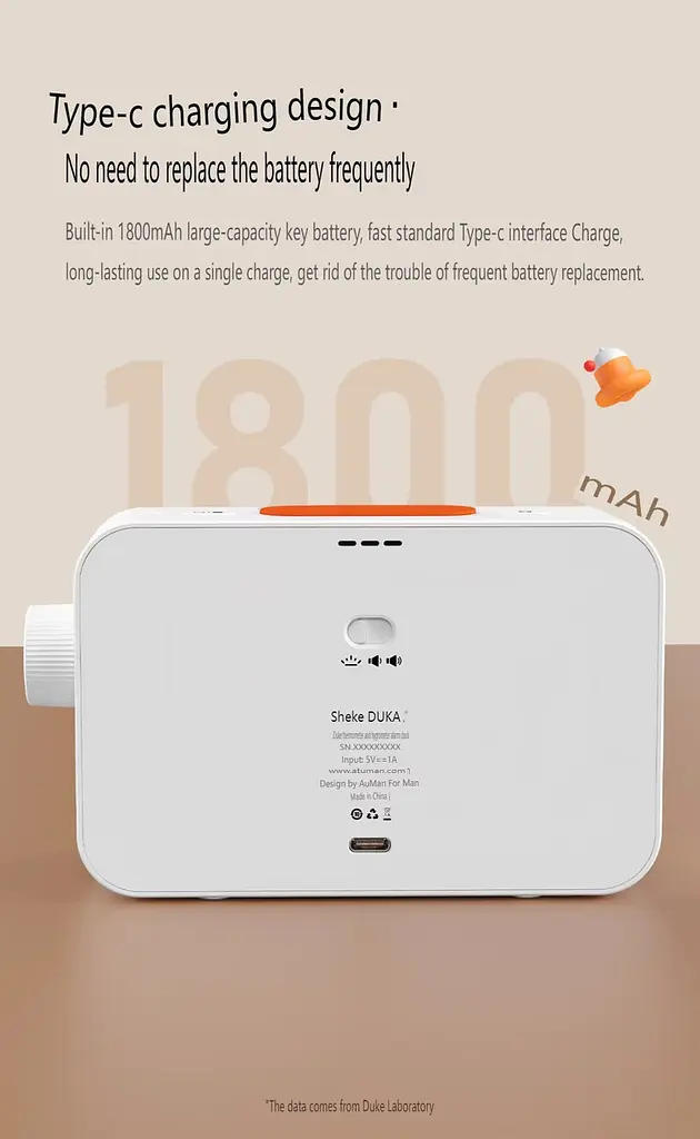 Домашня метеостанція - годинник - термометр гігрометр ATuMan MT2 Multifunctional Thermohygrometer Alarm Clock - фото 6