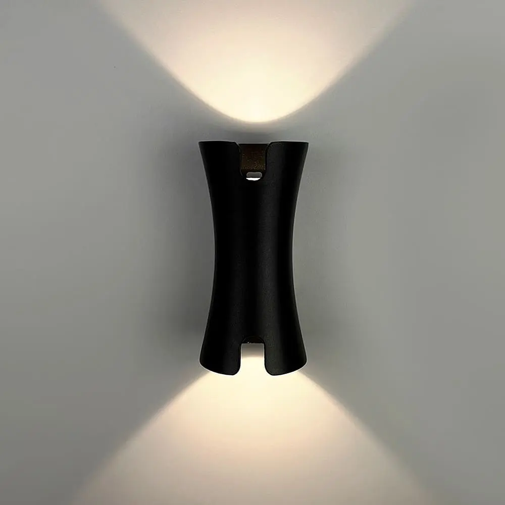 Фасадне LED бра чорного кольору 18х9 см | Line F | Арт. 9601В С 10W 3000K IP54 ВК - фото 4