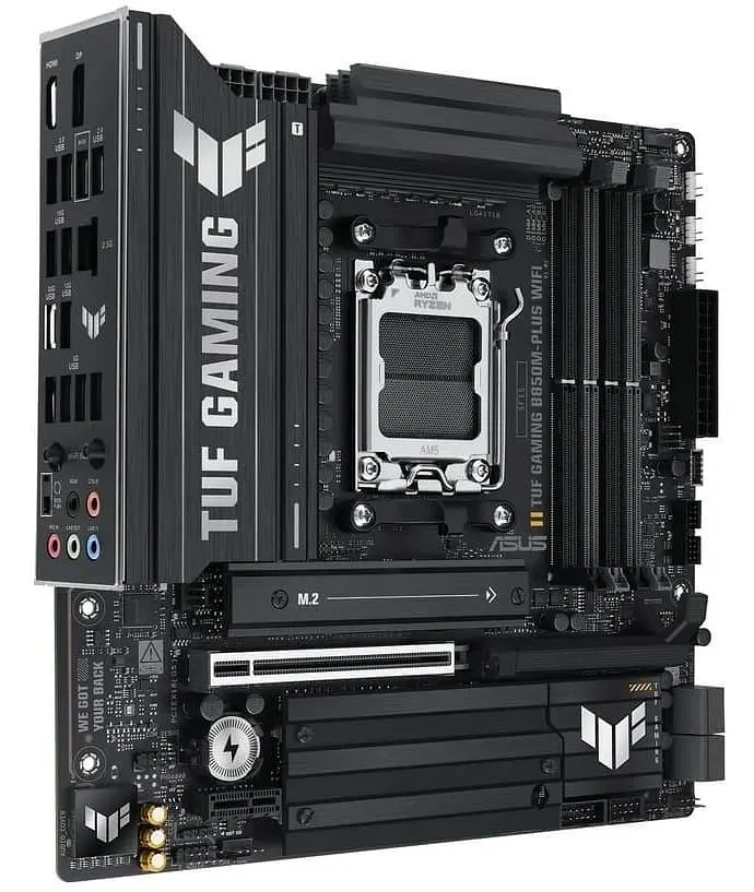Материнська плата ASUS TUF GAMING B850M-PLUS WIFI (TUF GAMING B850M-PLUS WIFI) (Socket AM5, AMD B850, Micro-ATX) - фото 3