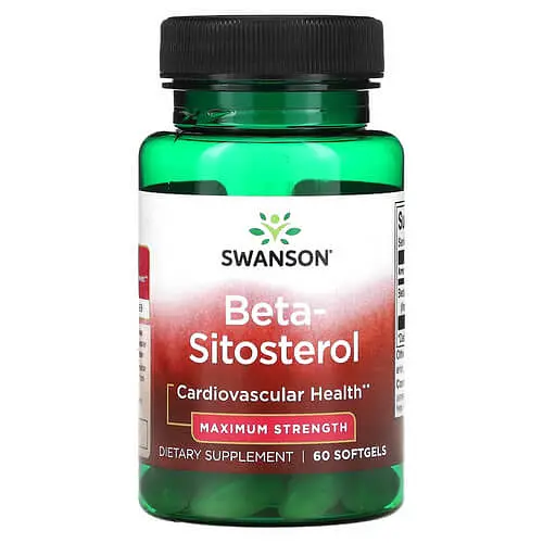 Зниження рівня холестерину Beta-Sitosterol 160 mg 60 рідких капсул Swanson vit0005934