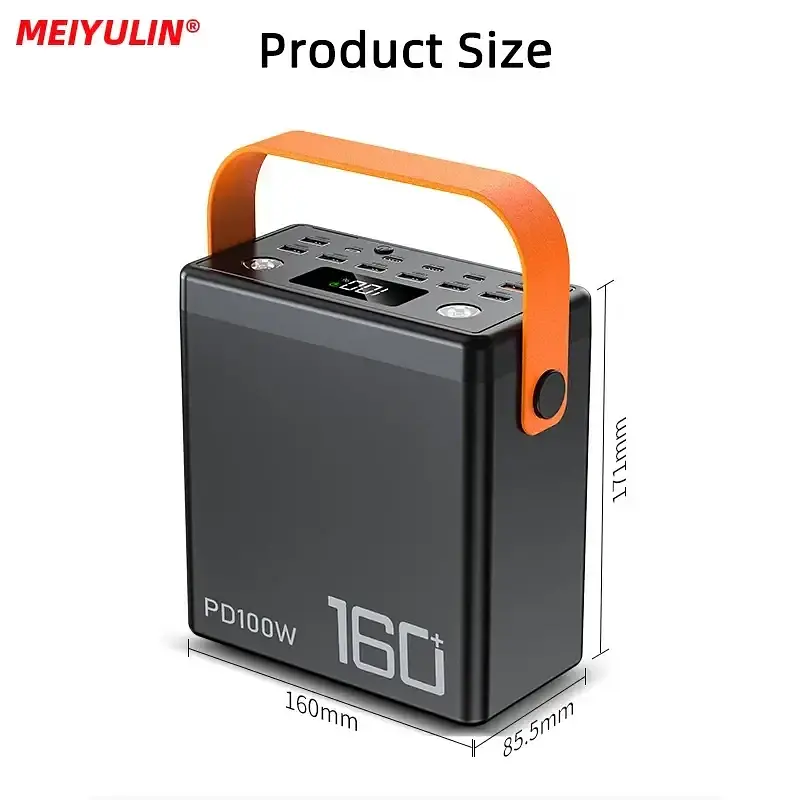 Універсальна зарядна батарея Power Bank PD100W 160000mah 592Wh 100W - фото 2