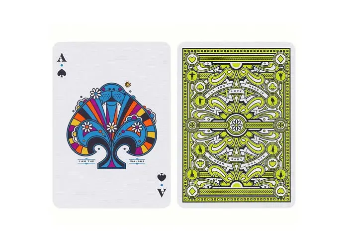 Карты игральные United States Playing Card Company Theory11 Beatles (green) (PC_T11BTLG) - фото 8