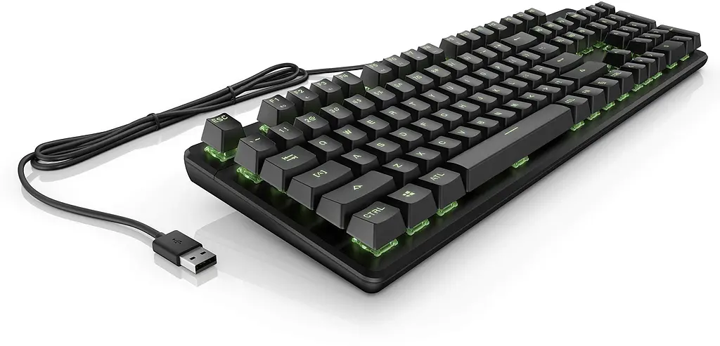 Клавіатура механічна Pavilion Gaming 550, 104key, Red Hybrid Switch, USB-A, EN/RU, RGB, чорний HP teh0013877 - фото 4