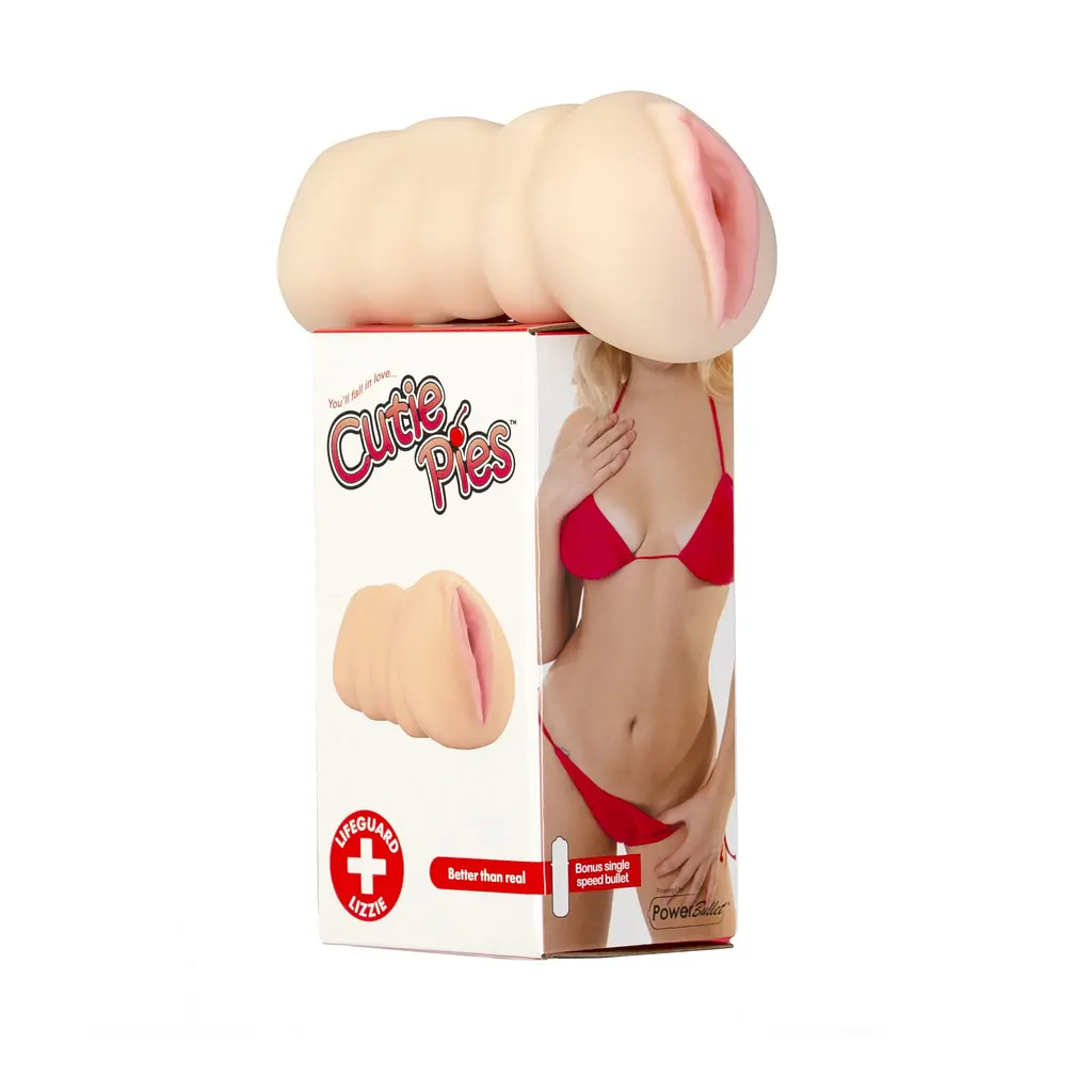 Мастурбатор-вагіна Cutie Pies Lifeguard Lizzie Vagina Masturbator, віброкуля в подарунок - фото 5