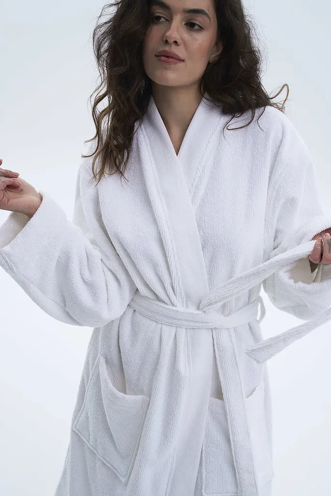 Халат-кимоно Lotus Home - Vera белый L/XL - фото 5