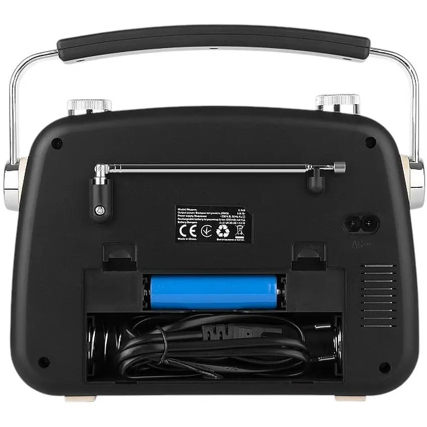 Радиоприемник портативный Real-EL X540 аккумулятор батарейки сеть 220 В - фото 6