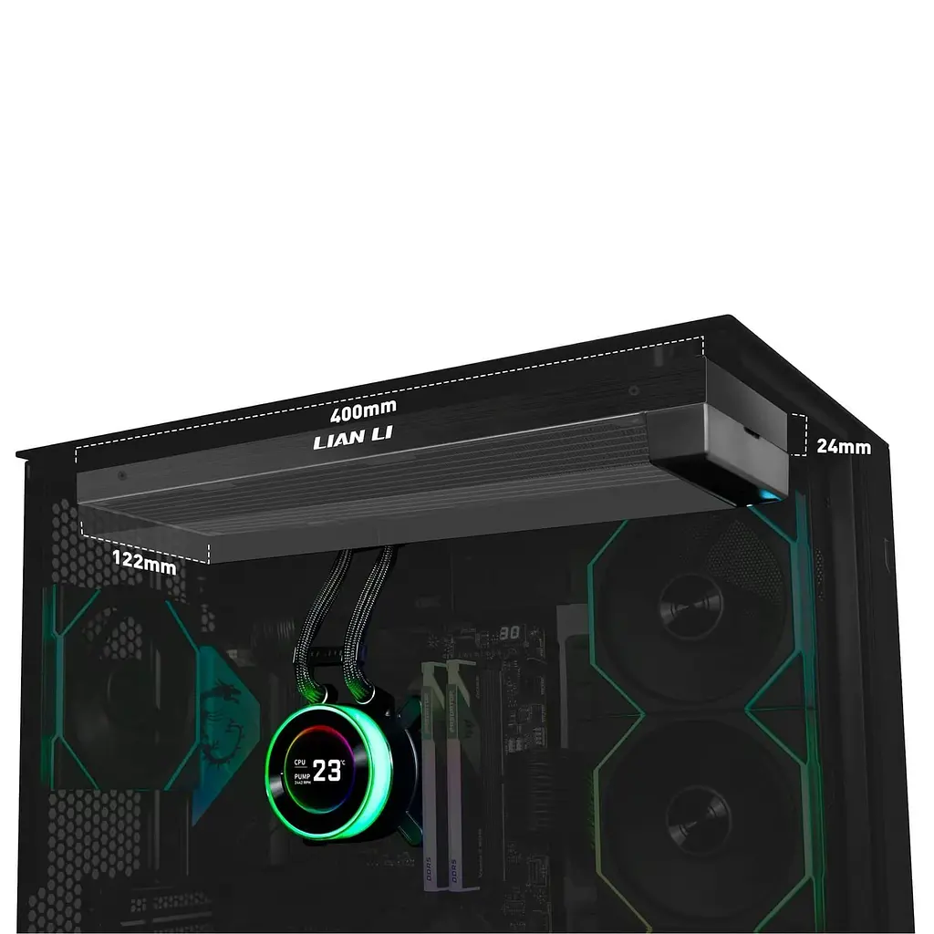 СВО Lian Li HydroShift II LCD-C 360 FANLESS Black (G89.GHS2LCD36B.00) - фото 3