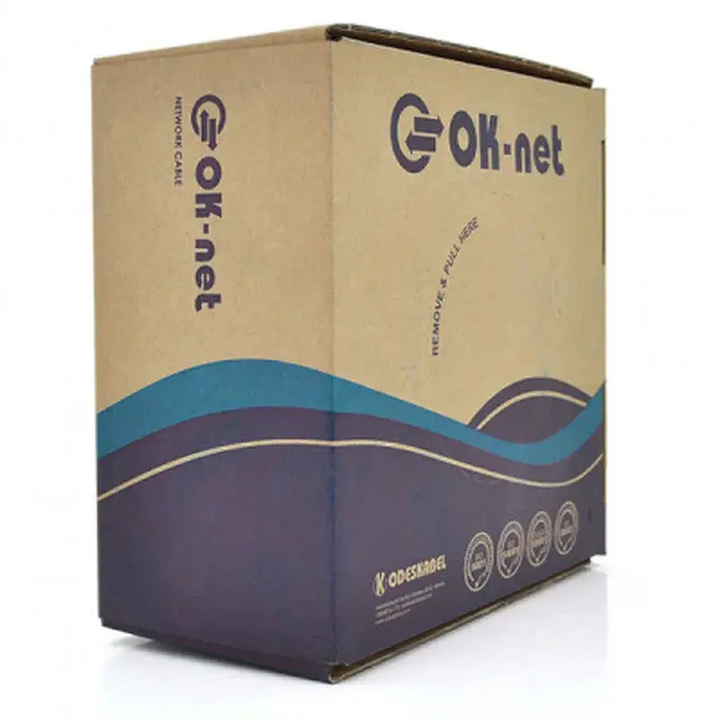 Кабель мережевий OK-Net UTP-cat.5E-SL, трос 4*0,5мм, outdoor, 305м (КППт-ВП (100) 4*2*0,49) - фото 2