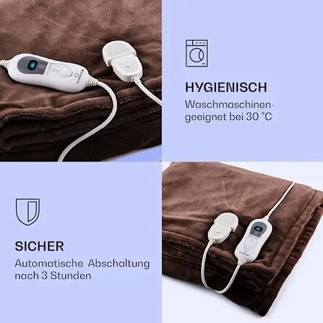 Электрическое одеяло Klarstein Watson XXL 3 200x180см (10031579) - фото 4