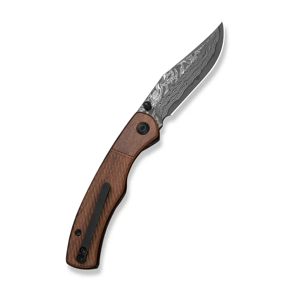 Ніж складаний кишеньковий Civivi Clingman (7.6 см) Damascus / Guibourtia Wood дерево - фото 2