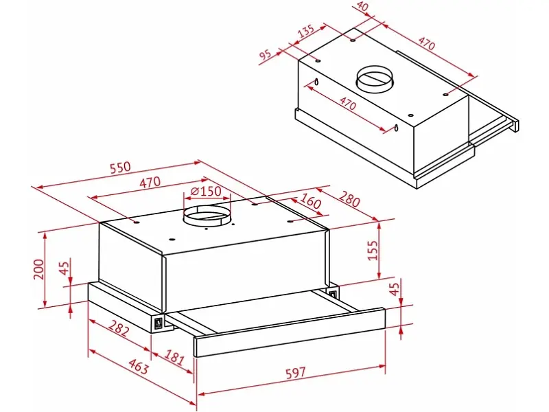 Витяжка Perfelli TL 6212 WH 700 LED - фото 12